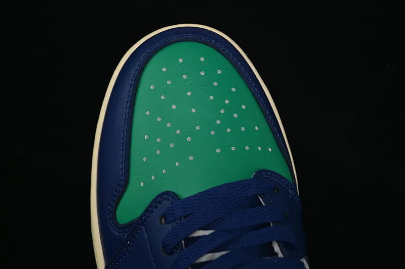 All categories Air Jordan Jordan series basketball shoes Air Jordan 1 Low Air Jordan 1 Low AJ1 Joe 1 blue and green color matching low-top cultural casual sneakers 553558-147